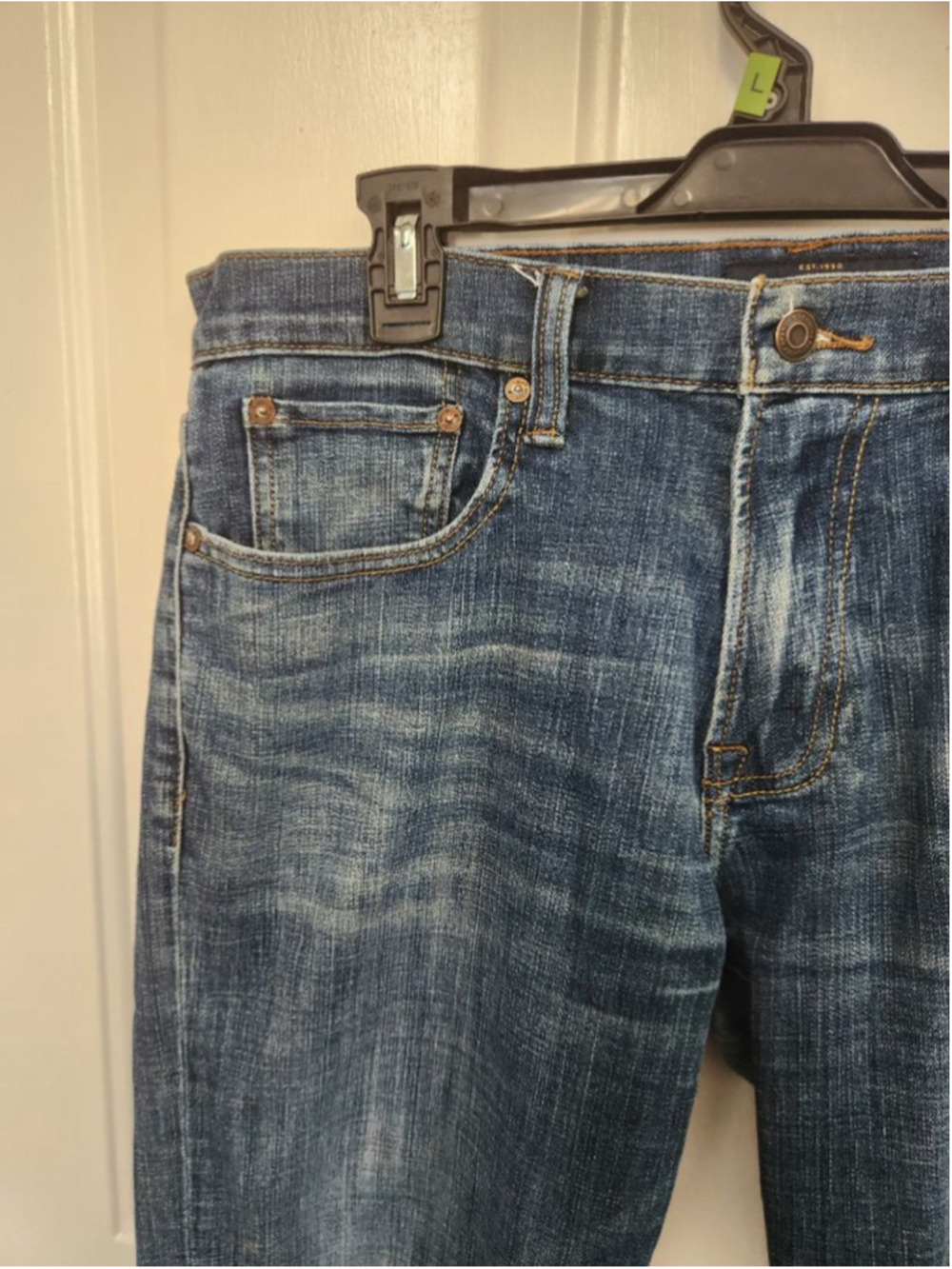 Lucky Brand Blue Slim Straight Jeans Waist 32 Inseam 30 - Picture 4 of 12